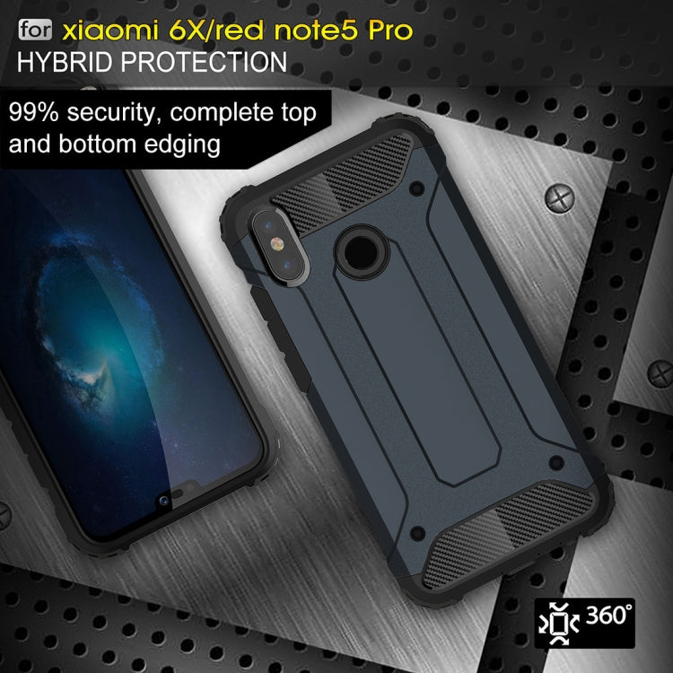 For Xiaomi Redmi Note 5 Pro Full-body Rugged TPU + PC Combination Back Cover Case