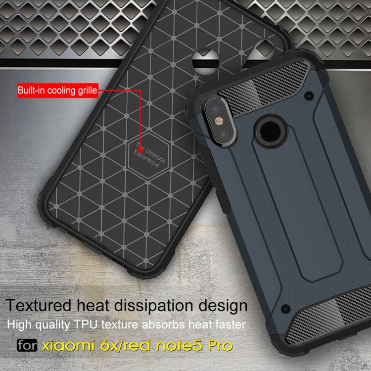 For Xiaomi Redmi Note 5 Pro Full-body Rugged TPU + PC Combination Back Cover Case