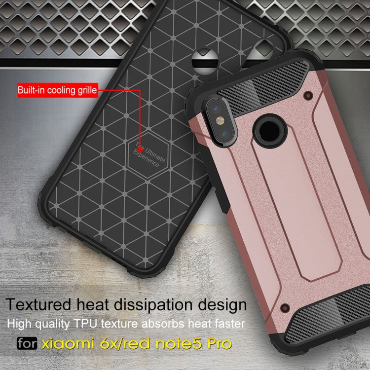 For Xiaomi Redmi Note 5 Pro Full-body Rugged TPU + PC Combination Back Cover Case