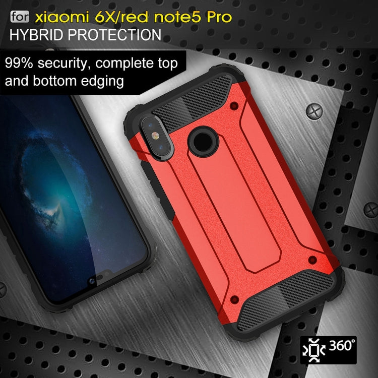 For Xiaomi Redmi Note 5 Pro Full-body Rugged TPU + PC Combination Back Cover Case