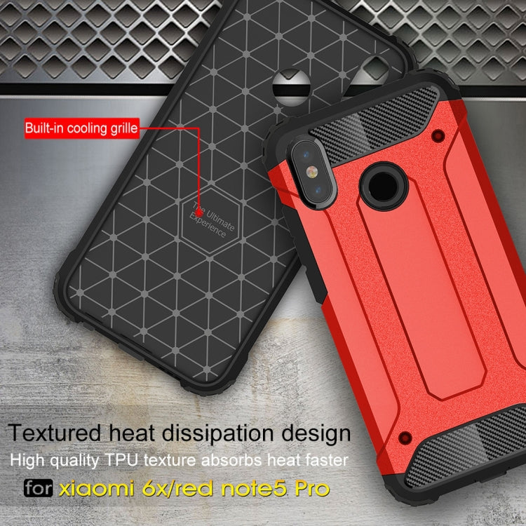 For Xiaomi Redmi Note 5 Pro Full-body Rugged TPU + PC Combination Back Cover Case