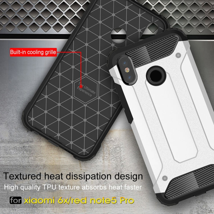 For Xiaomi Redmi Note 5 Pro Full-body Rugged TPU + PC Combination Back Cover Case