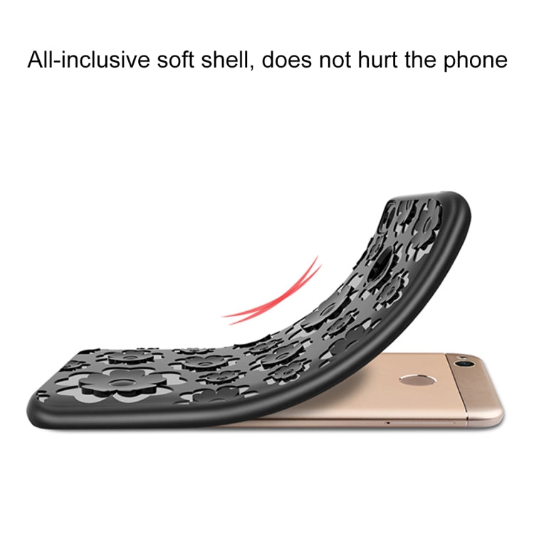 For Xiaomi Redmi 4X 3D Suspension Carving Pattern TPU Protective Back Case