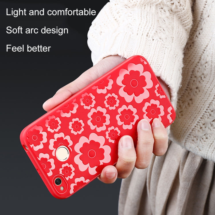 For Xiaomi Redmi 4X 3D Suspension Carving Pattern TPU Protective Back Case