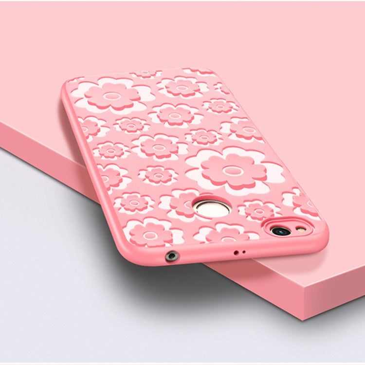 For Xiaomi Redmi 4X 3D Suspension Carving Pattern TPU Protective Back Case