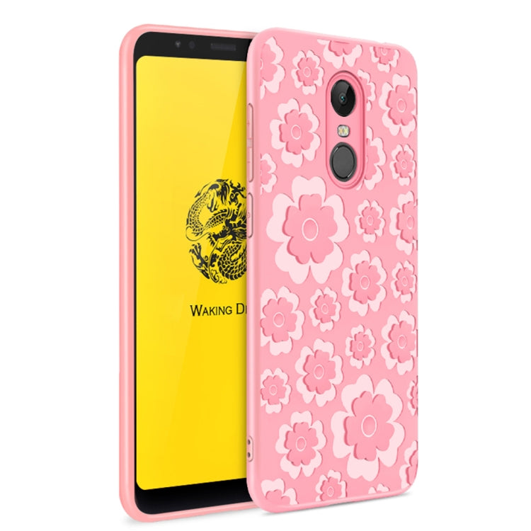 For Xiaomi Redmi 5 Plus 3D Suspension Carving Pattern TPU Protective Back Case