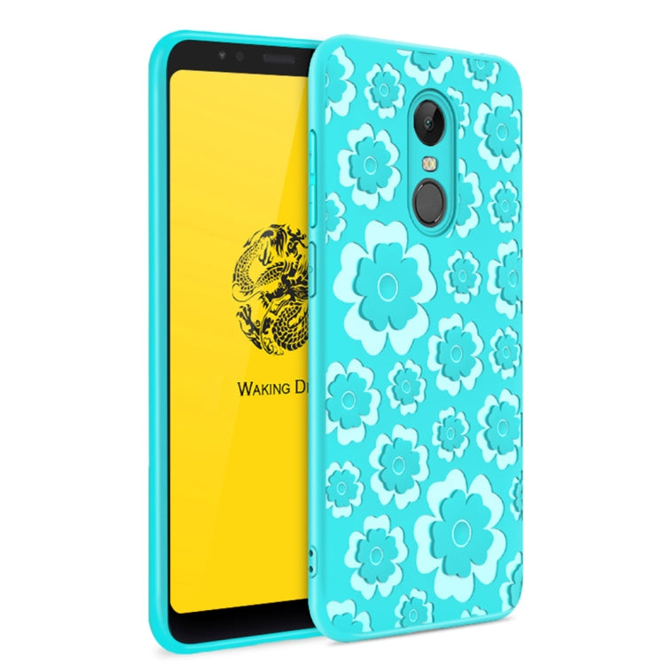 For Xiaomi Redmi 5 Plus 3D Suspension Carving Pattern TPU Protective Back Case