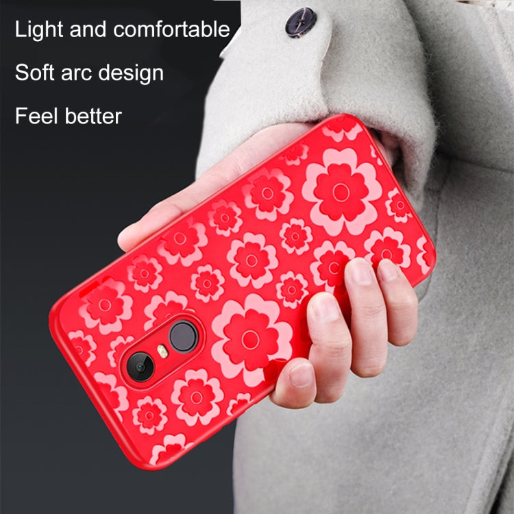 For Xiaomi Redmi 5 Plus 3D Suspension Carving Pattern TPU Protective Back Case