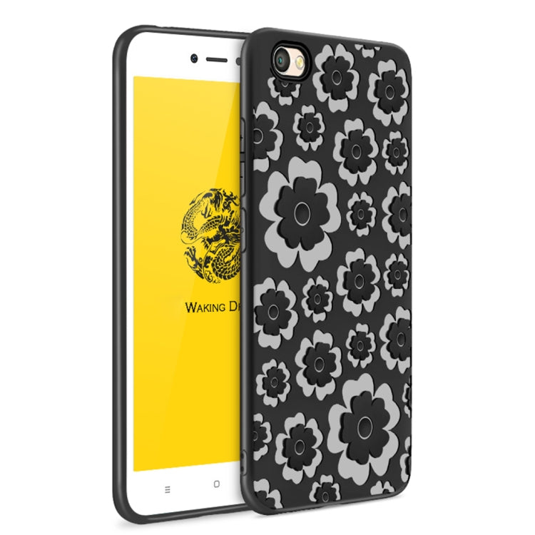 For Xiaomi Redmi Note 5A 3D Suspension Carving Pattern TPU Protective Back Case