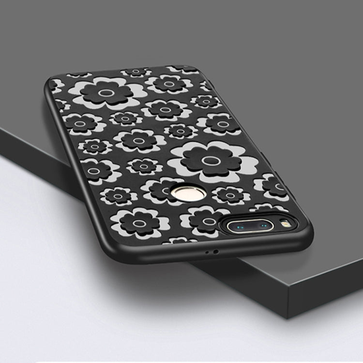 For Xiaomi Mi 5X / A1 3D Suspension Carving Pattern TPU Protective Back Case