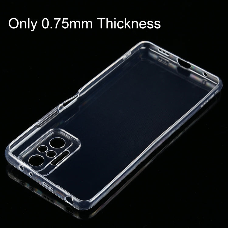 For Xiaomi Redmi Note 10 Pro 0.75mm Ultra-thin Transparent TPU Soft Protective Case