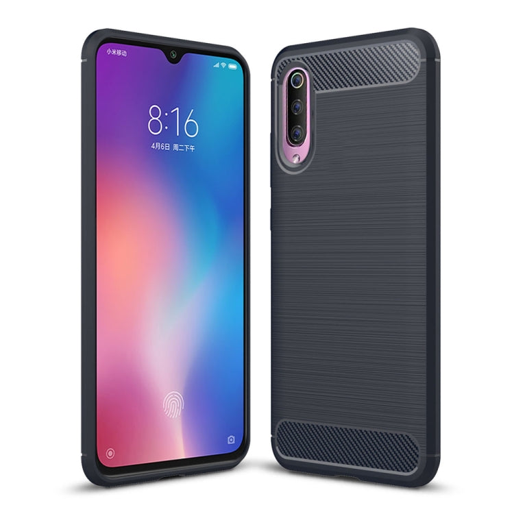 Brushed Texture Carbon Fiber Shockproof TPU Case for Xiaomi Mi 9 SE