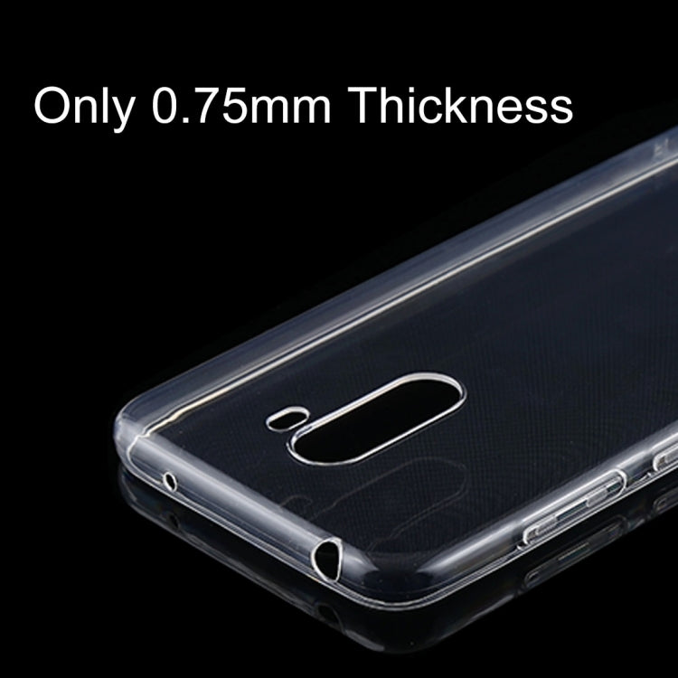 0.75mm Transparent TPU Protective Case for Xiaomi Pocophone F1