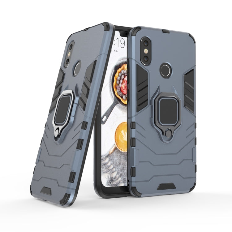 PC + TPU Shockproof Protective Case with Magnetic Ring Holder for Xiaomi Mi 8