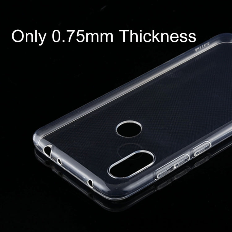 50 PCS 0.75mm Transparent TPU Case for Xiaomi Redmi Note 6