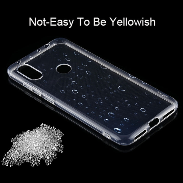 50 PCS 0.75mm Transparent TPU Case for Xiaomi Redmi Note 6