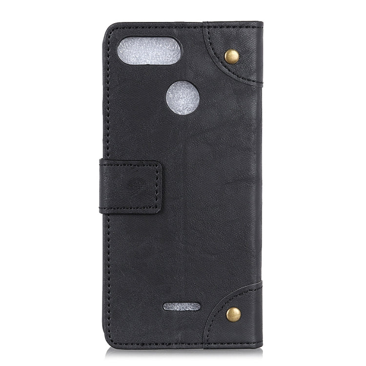 Copper Buckle Retro Crazy Horse Texture Horizontal Flip Leather Case for Xiaomi Redmi 6, with Holder & Card Slots & Wallet