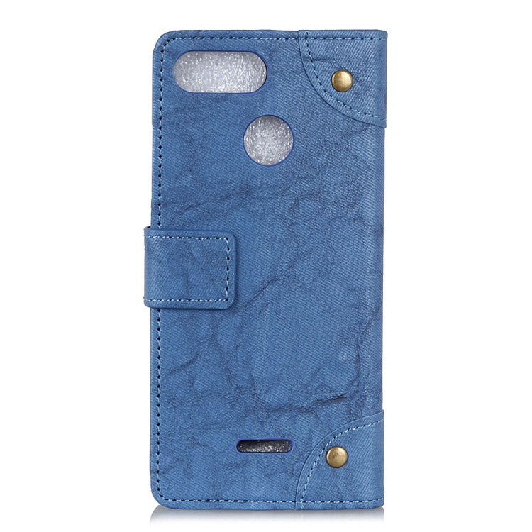 Copper Buckle Retro Crazy Horse Texture Horizontal Flip Leather Case for Xiaomi Redmi 6, with Holder & Card Slots & Wallet