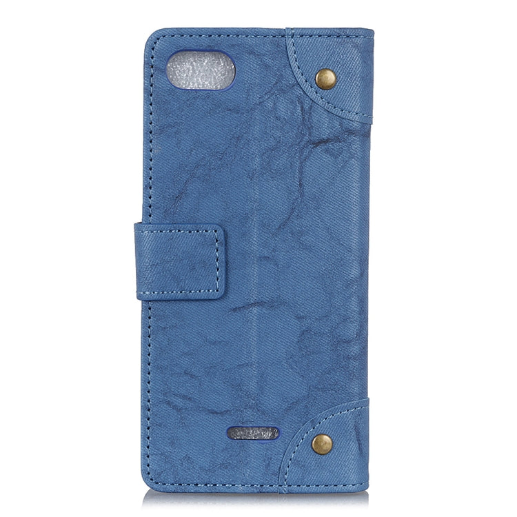 Copper Buckle Retro Crazy Horse Texture Horizontal Flip Leather Case for Xiaomi Redmi 6A, with Holder & Card Slots & Wallet