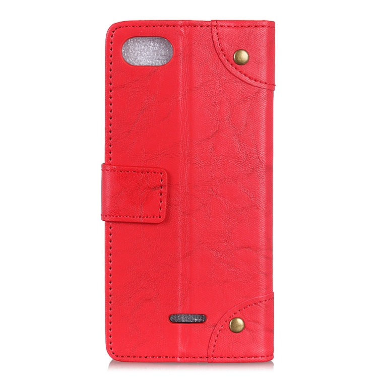 Copper Buckle Retro Crazy Horse Texture Horizontal Flip Leather Case for Xiaomi Redmi 6A, with Holder & Card Slots & Wallet