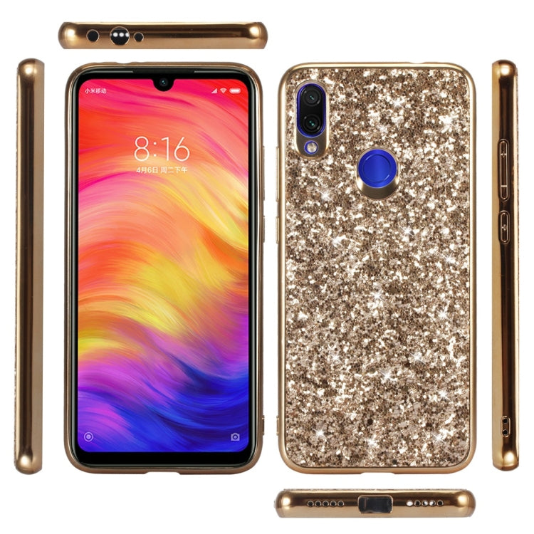 Glitter Powder Shockproof TPU Protective Case for Xiaomi Redmi 7