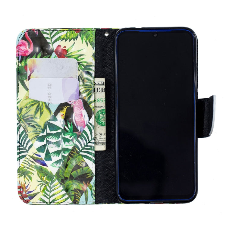 3D Colored Drawing Banana Leaf Pattern Horizontal Flip Leather Case for Xiaomi Redmi Note 7 / Redmi Note 7 Pro, with Holder & Card Slots & Wallet