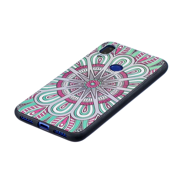 Embossed Painted Mandala Pattern TPU Case for Xiaomi Redmi Note 7 / Redmi Note 7 Pro