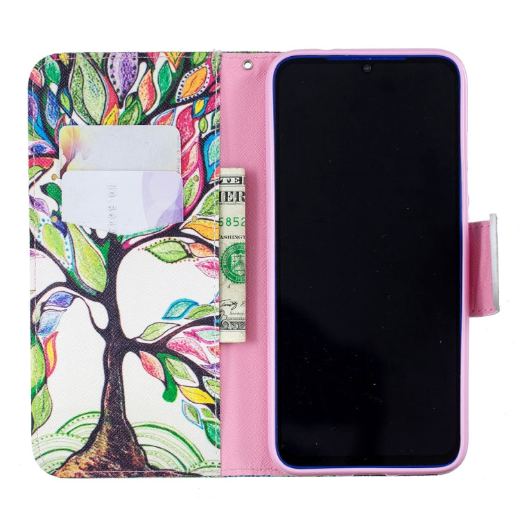 Colored Drawing Tree of Life Pattern Horizontal Flip Leather Case for Xiaomi Redmi Note 7 / Redmi Note 7 Pro, with Holder & Card Slots & Wallet
