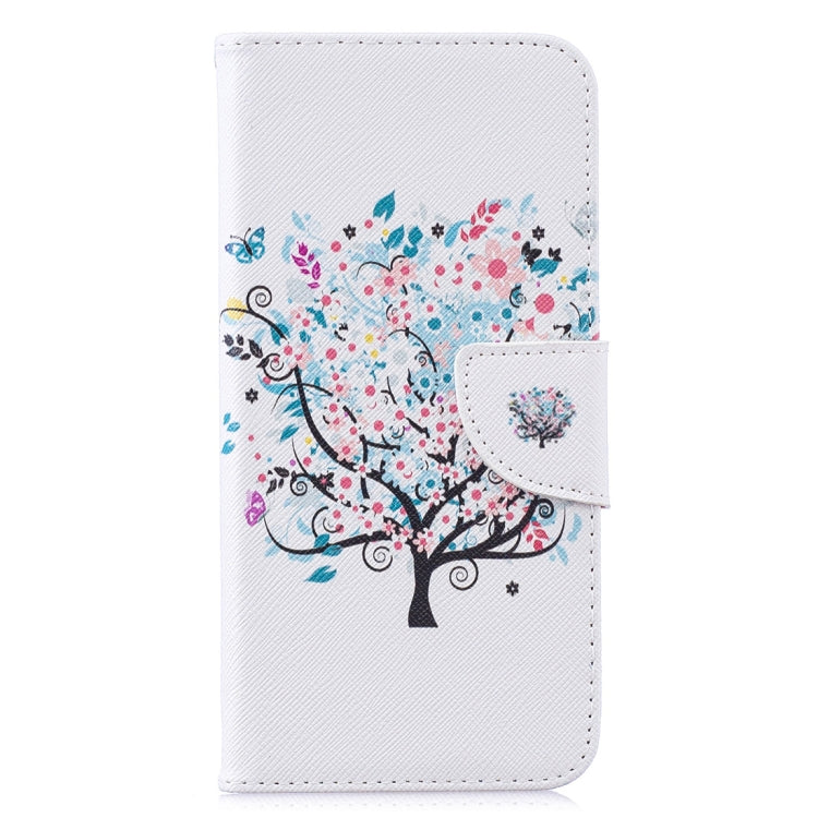 Colored Drawing Tree Pattern Horizontal Flip Leather Case for Xiaomi Redmi Note 7 / Redmi Note 7 Pro, with Holder & Card Slots & Wallet