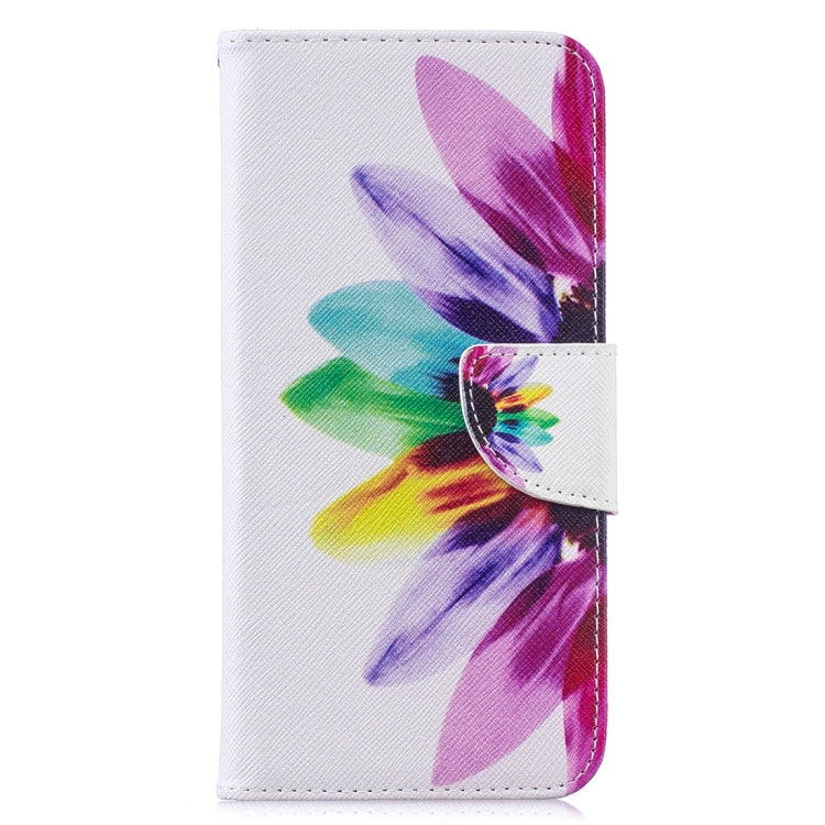 Colored Drawing Sunflower Pattern Horizontal Flip Leather Case for Xiaomi Redmi Note 7 / Redmi Note 7 Pro, with Holder & Card Slots & Wallet