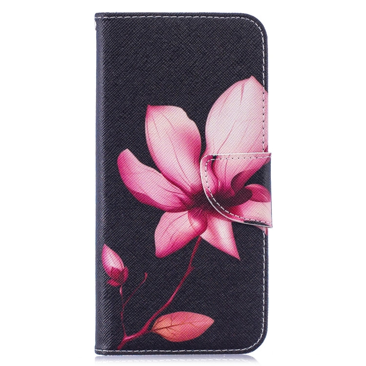 Colored Drawing Lotus Pattern Horizontal Flip Leather Case for Xiaomi Redmi Note 7 / Redmi Note 7 Pro, with Holder & Card Slots & Wallet