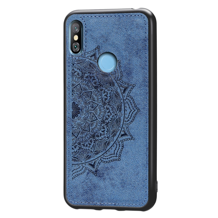 Pressed Printing Mandragora Pattern Fabric Texture TPU + PC Shockproof Case for Xiaomi Redmi Note 6 Pro