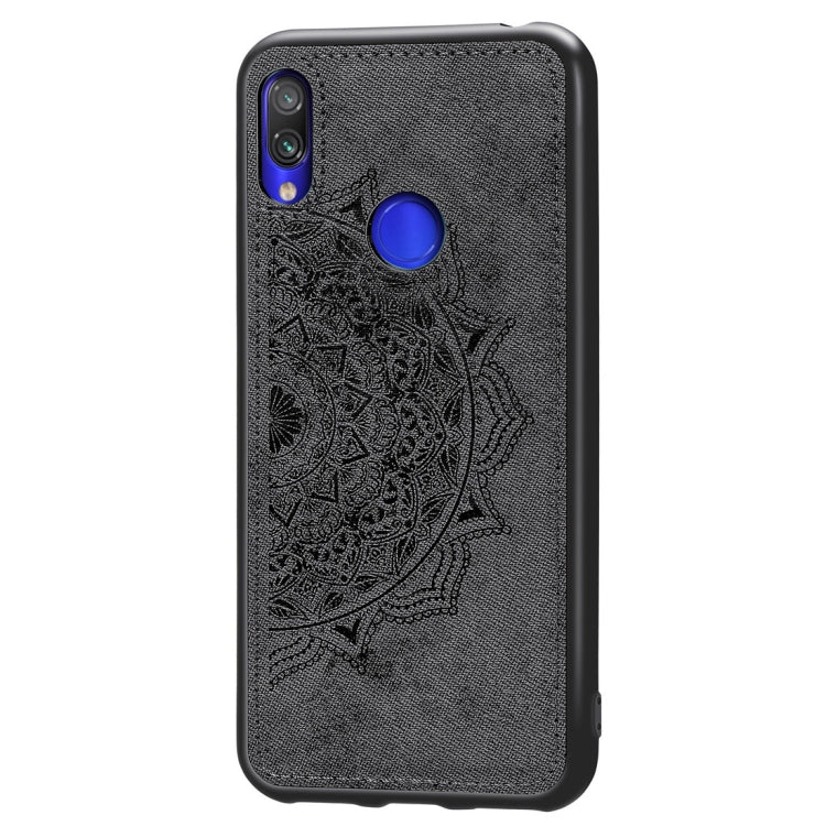 Pressed Printing Mandragora Pattern Fabric Texture TPU + PC Shockproof Case for Xiaomi Redmi Note 7