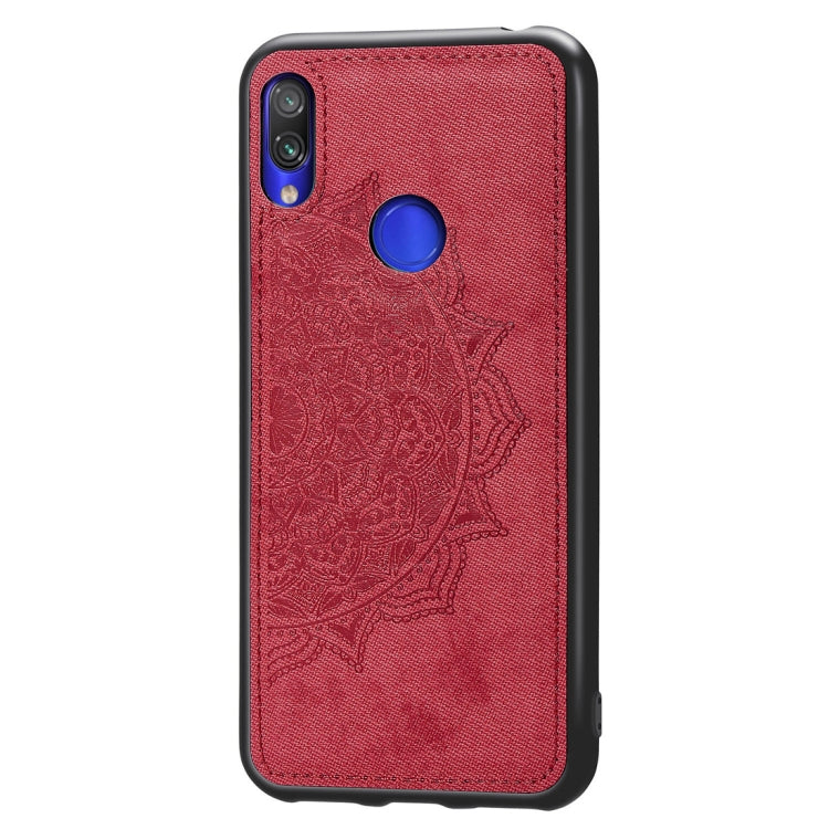 Pressed Printing Mandragora Pattern Fabric Texture TPU + PC Shockproof Case for Xiaomi Redmi Note 7