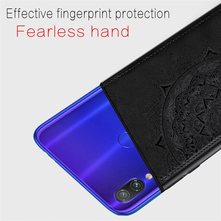 Pressed Printing Mandragora Pattern Fabric Texture TPU + PC Shockproof Case for Xiaomi Redmi Note 7