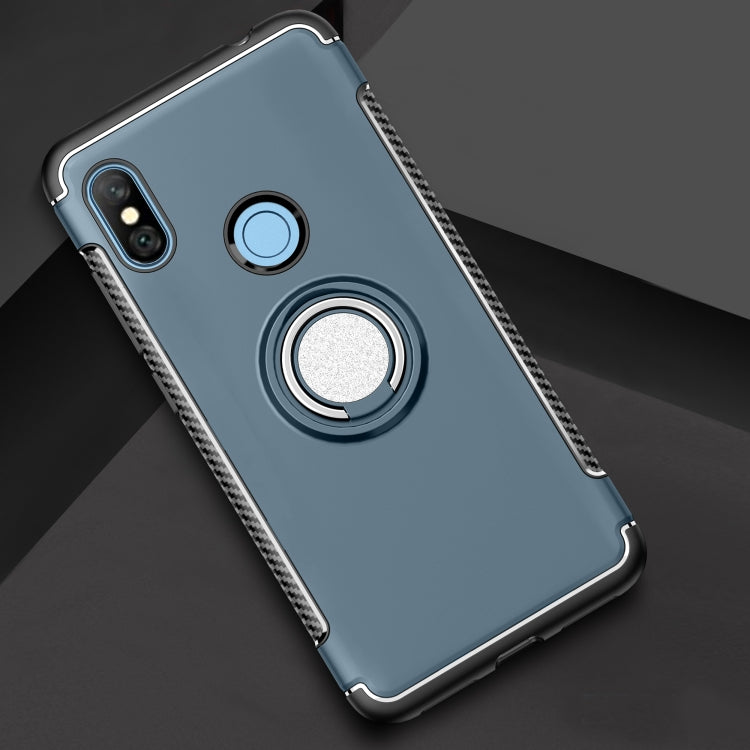 Magnetic 360 Degree Rotation Ring Holder Armor Protective Case for Xiaomi Redmi Note 6