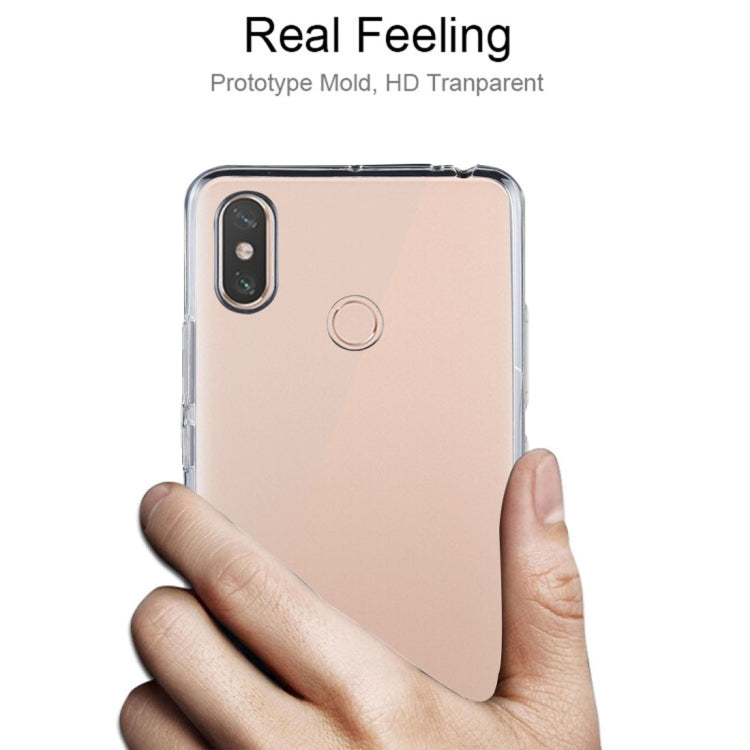 50 PCS 0.75mm Shockproof TPU Protective Back Case for Xiaomi Mi Max 3 (Transparent)