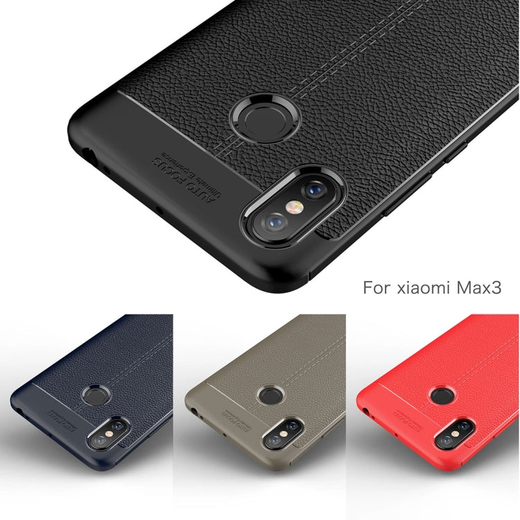 Litchi Texture TPU Shockproof Case for Xiaomi Mi Max 3