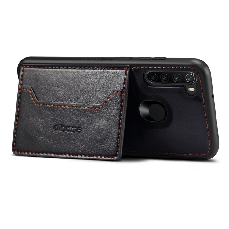 For Xiaomi Redmi Note 8 Dibase TPU + PC + PU Crazy Horse Texture Protective Case with Holder & Card Slots