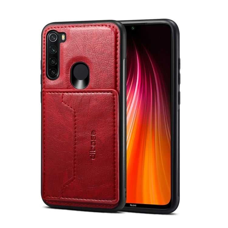 For Xiaomi Redmi Note 8 Dibase TPU + PC + PU Crazy Horse Texture Protective Case with Holder & Card Slots