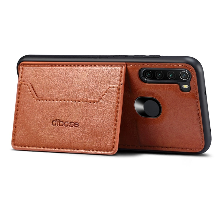 For Xiaomi Redmi Note 8 Dibase TPU + PC + PU Crazy Horse Texture Protective Case with Holder & Card Slots