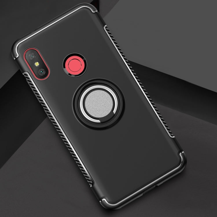 Magnetic 360 Degree Rotation Ring Holder Armor Protective Case for Xiaomi Redmi 6 Pro