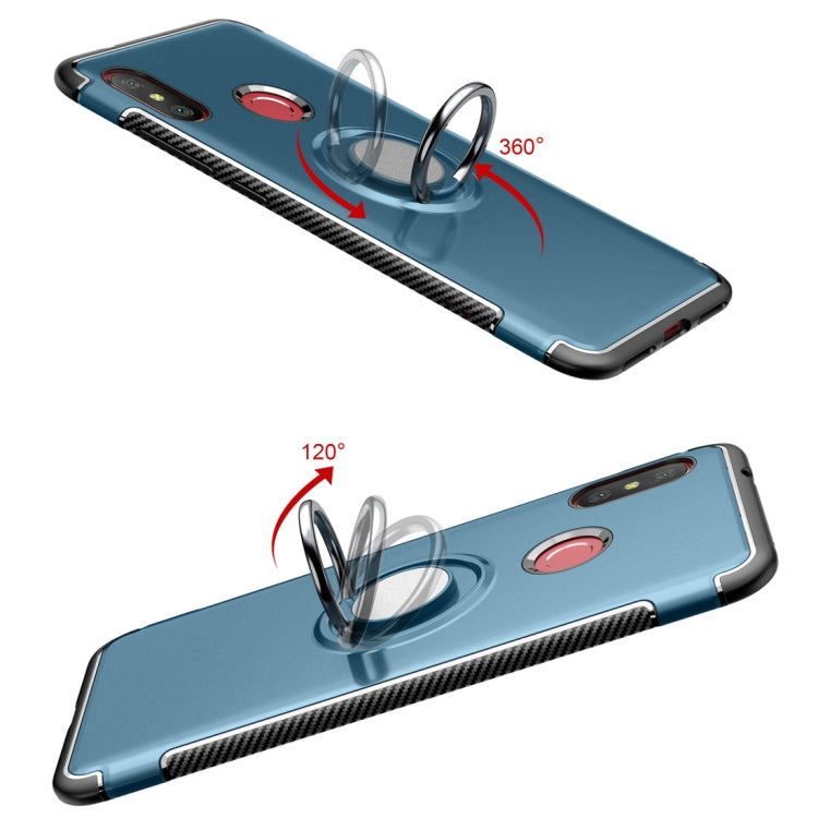 Magnetic 360 Degree Rotation Ring Holder Armor Protective Case for Xiaomi Redmi 6 Pro