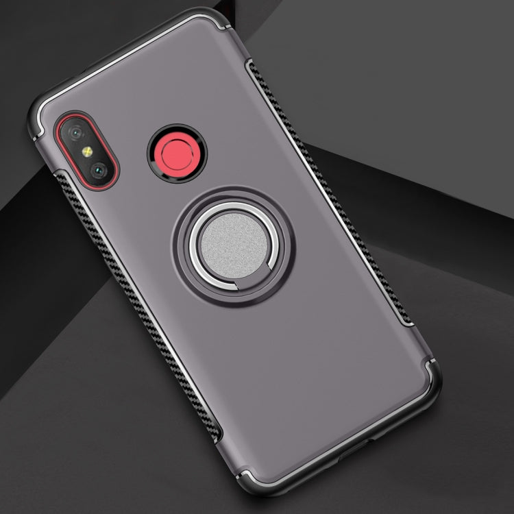 Magnetic 360 Degree Rotation Ring Holder Armor Protective Case for Xiaomi Redmi 6 Pro