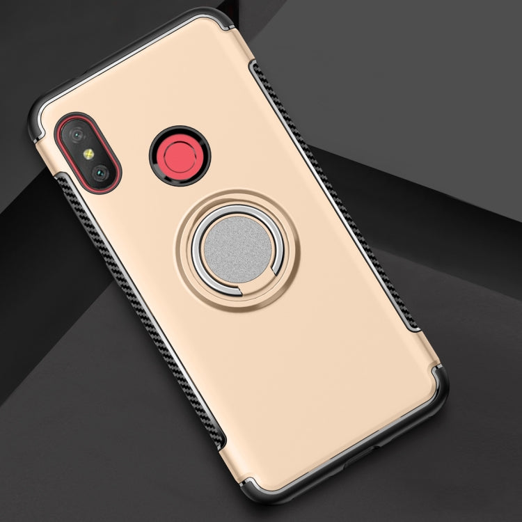 Magnetic 360 Degree Rotation Ring Holder Armor Protective Case for Xiaomi Redmi 6 Pro