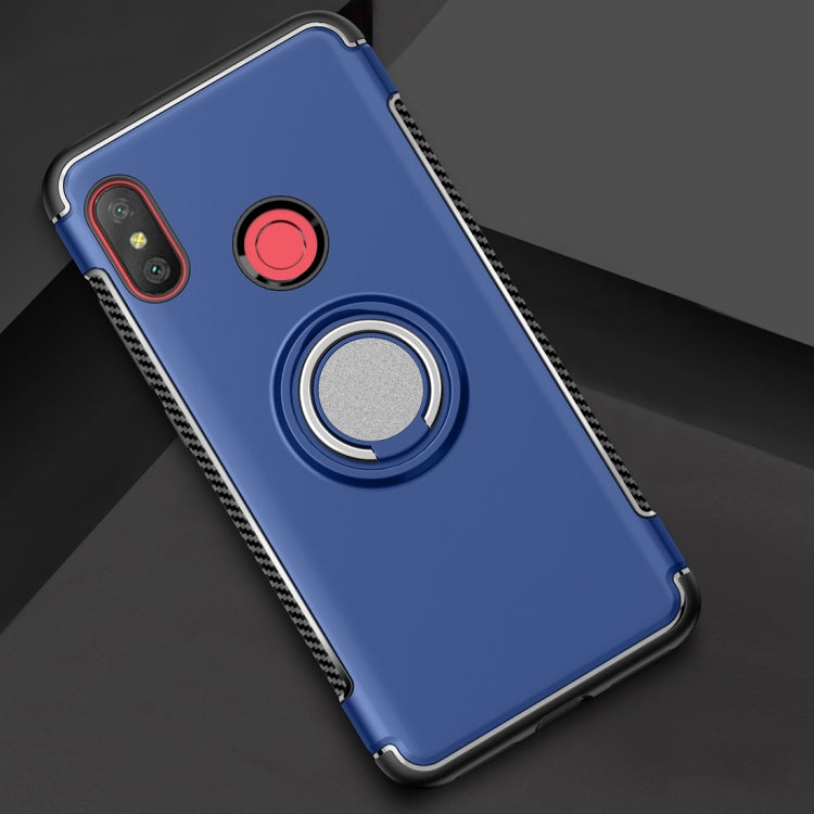 Magnetic 360 Degree Rotation Ring Holder Armor Protective Case for Xiaomi Redmi 6 Pro