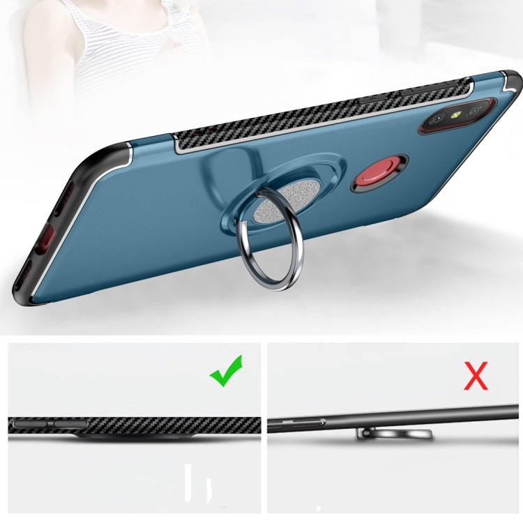 Magnetic 360 Degree Rotation Ring Holder Armor Protective Case for Xiaomi Redmi 6 Pro