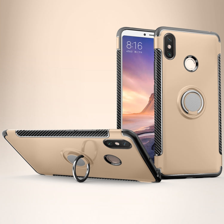 Magnetic 360 Degree Rotation Ring Holder Armor Protective Case for Xiaomi Mi Max 3