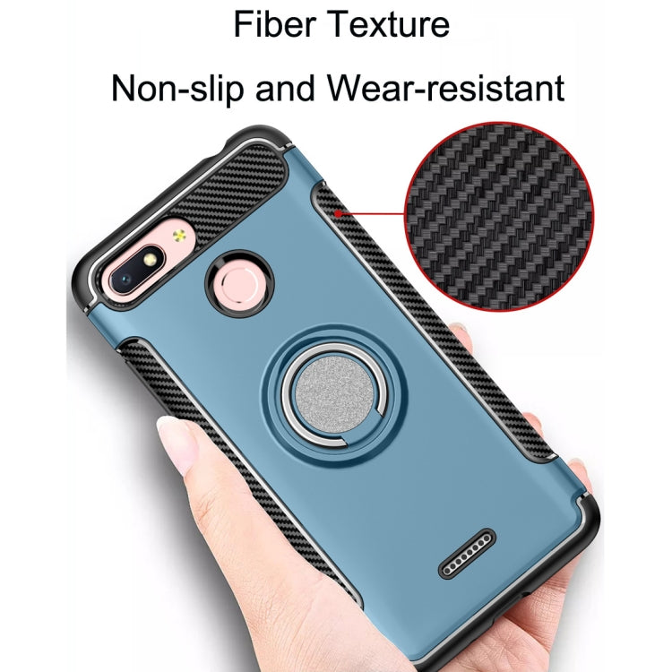 Magnetic 360 Degree Rotation Ring Holder Armor Protective Case for Xiaomi Redmi 6A