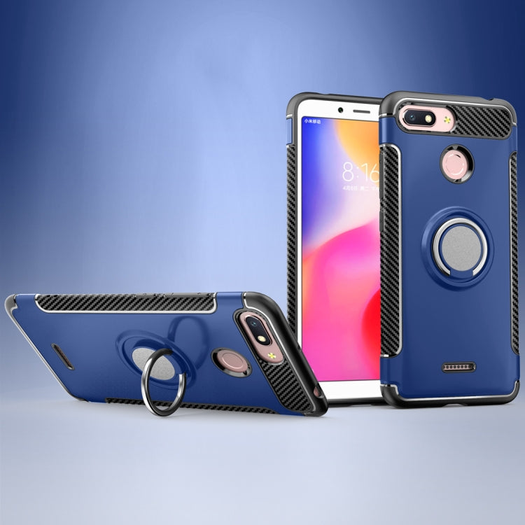 Magnetic 360 Degree Rotation Ring Holder Armor Protective Case for Xiaomi Redmi 6A